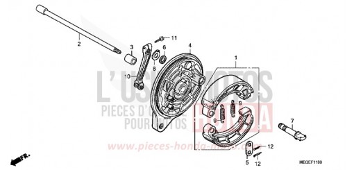 REAR BRAKE PANEL VT750C8 de 2008